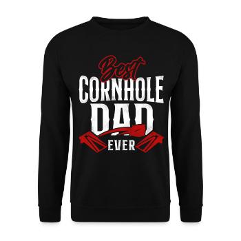 Cornhole Team Bean Bag Player - Unisex Pullover - Schwarz - Vorne - Alina (178cm) & Michal (187cm)