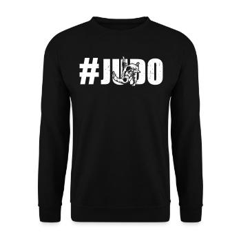 #Judo Judoka Judo Fighter Judo Martial Arts - Unisex Sweatshirt - black - Front - Alina (178cm) & Michal (187cm)