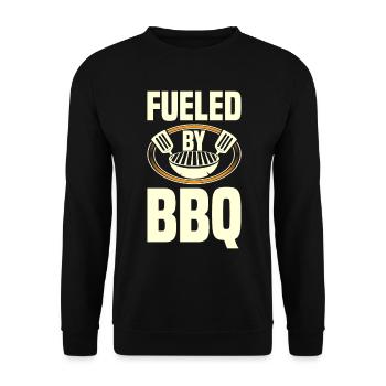 Grilling Barbecue Grill Party Grill Professional BBQ - Unisex Sweatshirt - black - Front - Alina (178cm) & Michal (187cm)