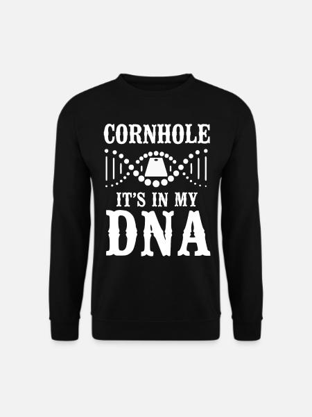Cornhole Team Bean Bag Player - Unisex Pullover - Schwarz