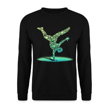 Breakdance, Breakdancer, Breakdancing, Hip Hop - Sweat-shirt Unisexe - noir - Devant - Alina (178cm) & Michal (187cm)