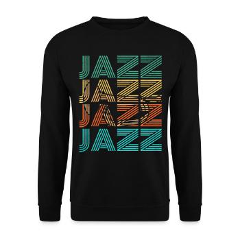 Musique jazz - Sweat-shirt Unisexe - noir - Devant - Alina (178cm) & Michal (187cm)