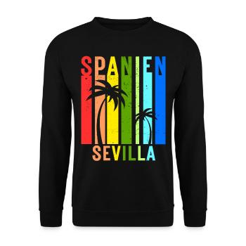 Seville Andalusia Spain Holiday Idea - Unisex Sweatshirt - black - Front - Alina (178cm) & Michal (187cm)
