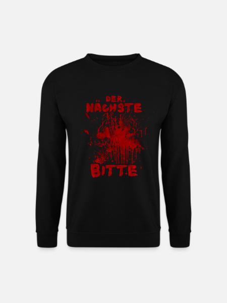 Next Please - Funny Halloween Saying - Unisex Sweatshirt - black