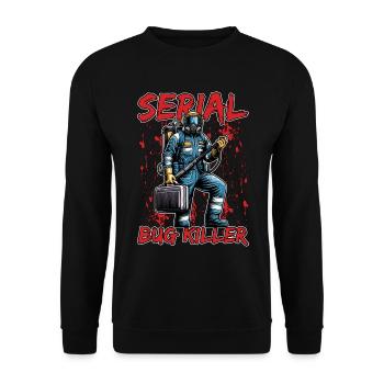 Lutte antiparasitaire Serial Bug Killer Gestion parasitaire - Sweat-shirt Unisexe - noir - Devant - Alina (178cm) & Michal (187cm)