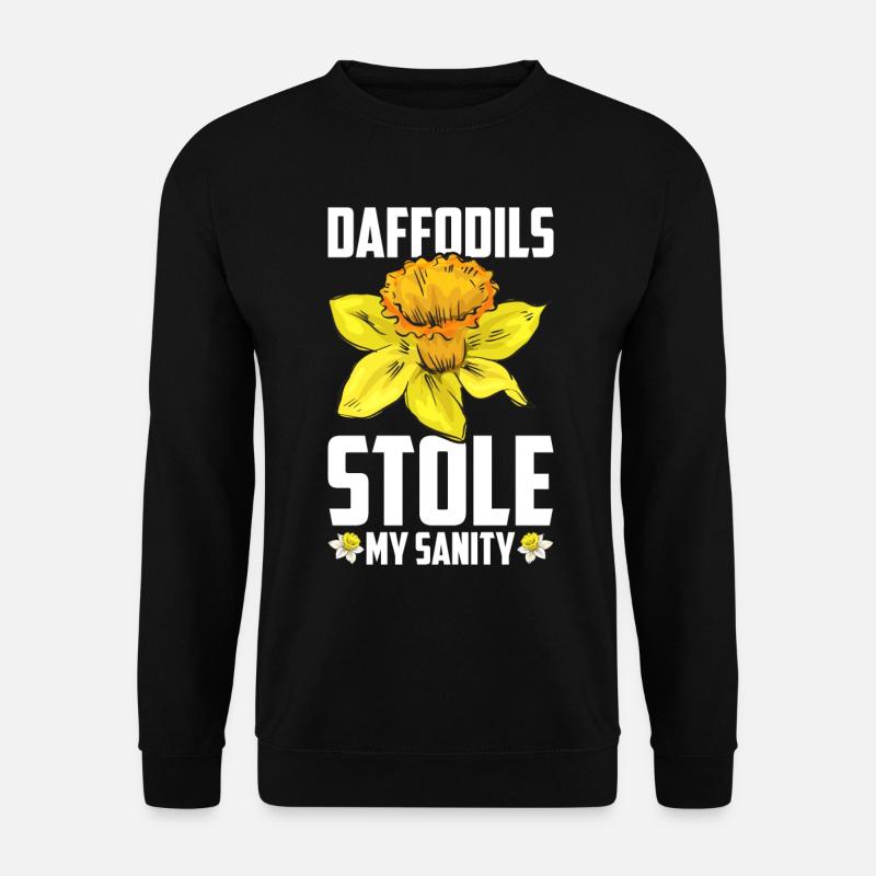 Daffodils Flower Daffodil Daffodils - Unisex Sweatshirt - black