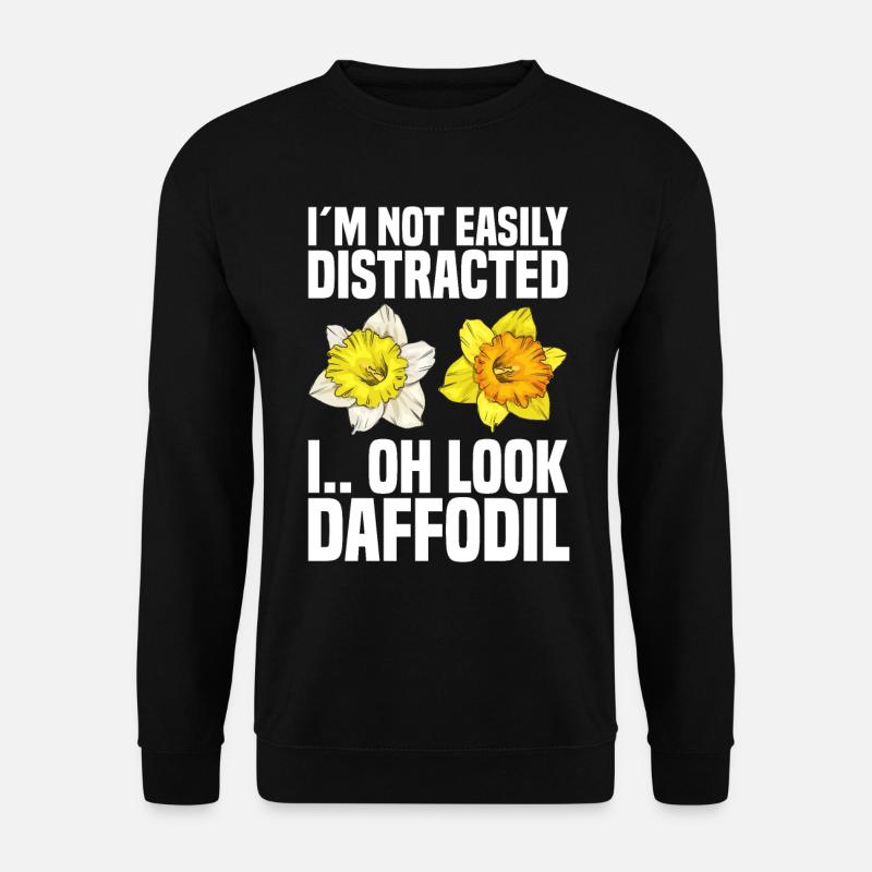Daffodils Flower Daffodil Daffodils - Unisex Sweatshirt - black