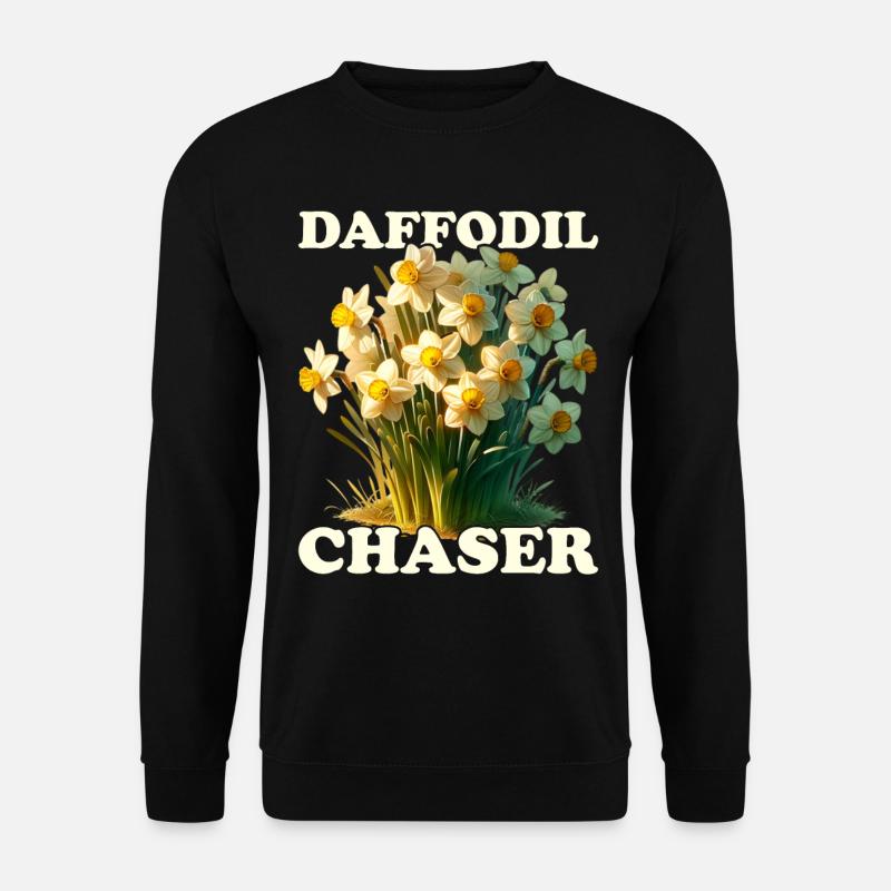 Daffodils Flower Daffodil Daffodils - Unisex Sweatshirt - black