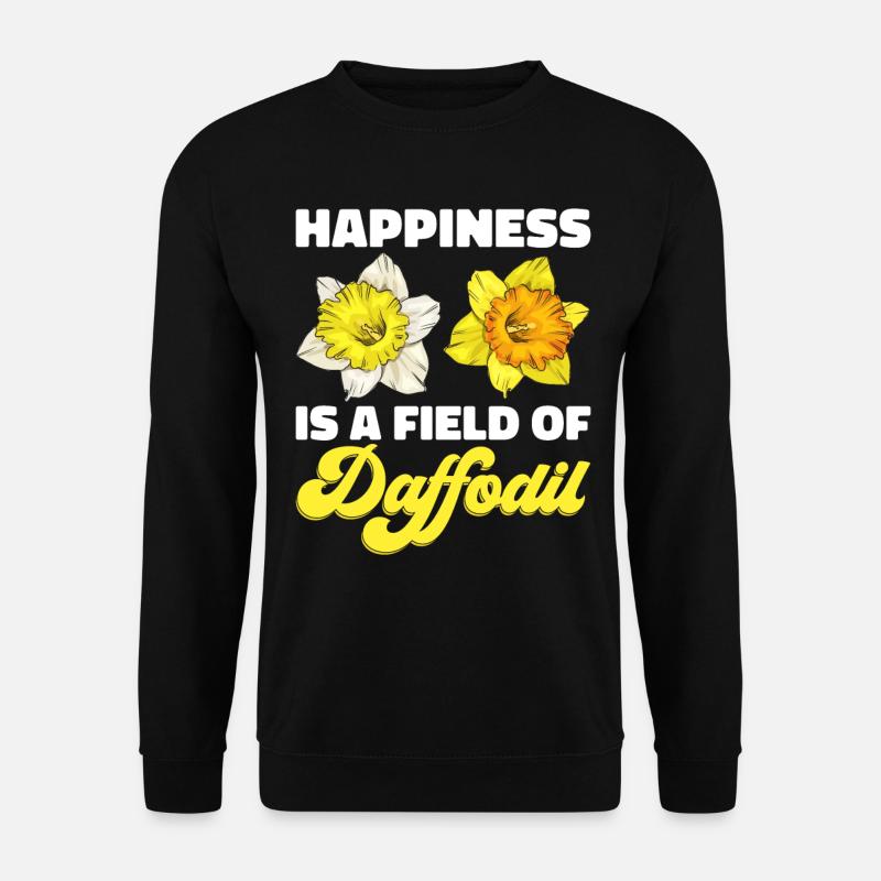 Daffodils Flower Daffodil Daffodils - Unisex Sweatshirt - black