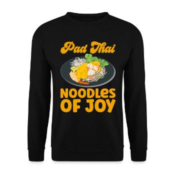 Pad Thai Thai Food Thai Cuisine Thailand - Unisex Sweatshirt - black - Front - Alina (178cm) & Michal (187cm)