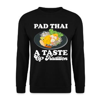 Pad Thai Thai Food Thai Cuisine Thailand - Unisex Sweatshirt - black - Front - Alina (178cm) & Michal (187cm)