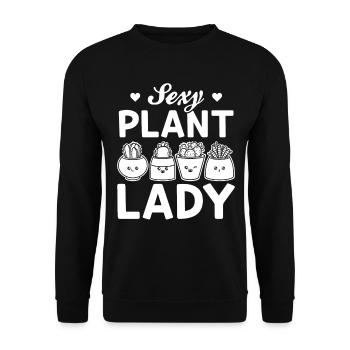 Sexy Plante Dame Jardinier Amoureux des Plantes Jardinage Gir - Sweat-shirt Unisexe - noir - Devant - Alina (178cm) & Michal (187cm)
