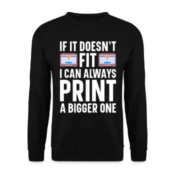3D Printer Filament 3D Printing 3D Printing 3D Printer - Unisex Sweatshirt - black - Front - Alina (178cm) & Michal (187cm)