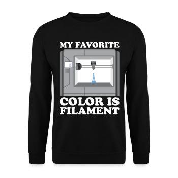 3D Printer Filament 3D Printing 3D Printing 3D Printer - Unisex Sweatshirt - black - Front - Alina (178cm) & Michal (187cm)
