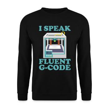 3D Printer Filament 3D Printing 3D Printing 3D Printer - Unisex Sweatshirt - black - Front - Alina (178cm) & Michal (187cm)