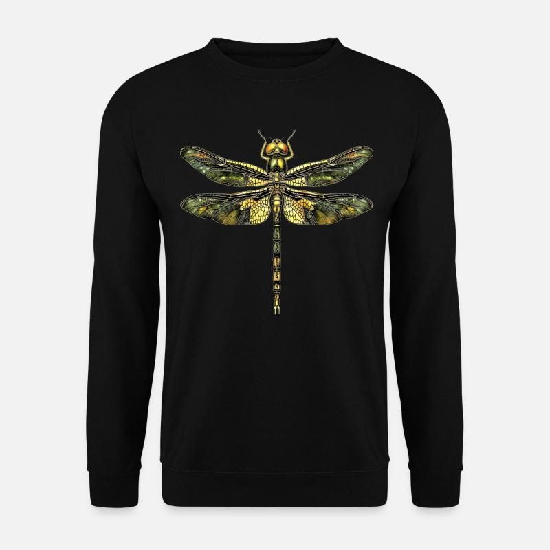 Libelle Dragonfly Bunte Flügel Süße Libellen - Unisex Pullover - Schwarz