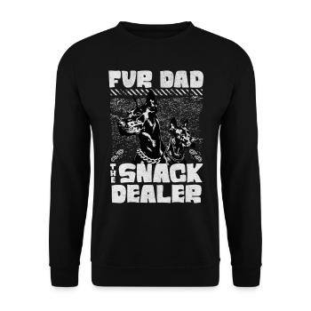Papa à fourrure Le marchand de collations Doberman Amoureux des chiens - Sweat-shirt Unisexe - noir - Devant - Alina (178cm) & Michal (187cm)