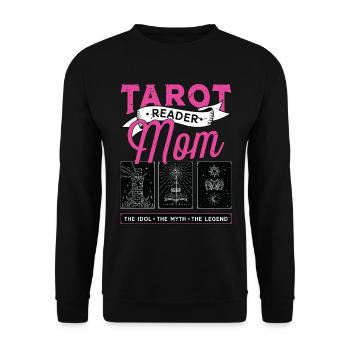 Tarot Reader Mom The Idol The Myth Fortune Telling - Unisex Sweatshirt - black - Front - Alina (178cm) & Michal (187cm)
