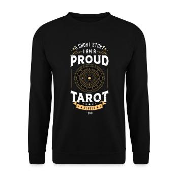 Tarot Reader A Short Story I Am A Fortune Telling - Unisex Sweatshirt - black - Front - Alina (178cm) & Michal (187cm)