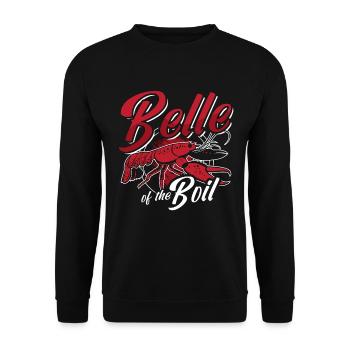Crawfish Boil Belle Of The Boil Cajun Crawfish - Unisex Sweatshirt - black - Front - Alina (178cm) & Michal (187cm)