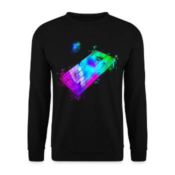 Cornhole Team Bean Bag Player - Unisex Sweatshirt - black - Front - Alina (178cm) & Michal (187cm)