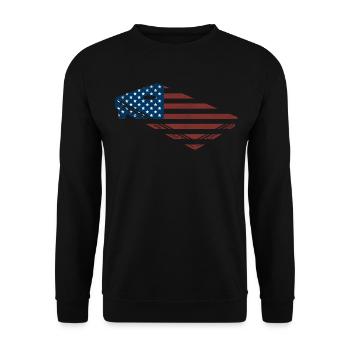 Joueur de sac de haricots de l’équipe Cornhole - Sweat-shirt Unisexe - noir - Devant - Alina (178cm) & Michal (187cm)
