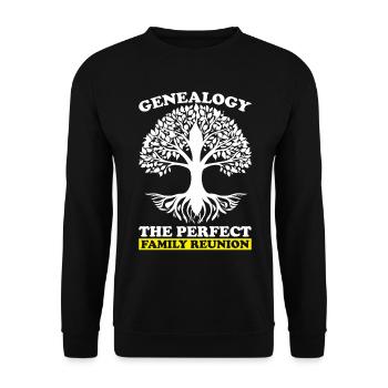 Généalogie Généalogies Généalogie Généalogie - Sweat-shirt Unisexe - noir - Devant - Alina (178cm) & Michal (187cm)