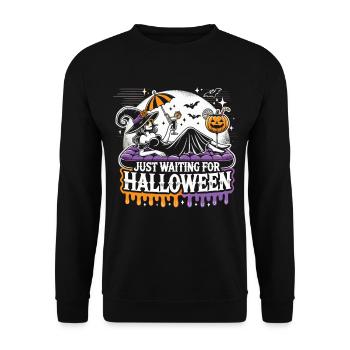 Magical time-out: Witch chills - Unisex Sweatshirt - black - Front - Alina (178cm) & Michal (187cm)