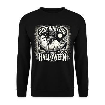 Ghost Hammock Holiday : en attendant Halloween - Sweat-shirt Unisexe - noir - Devant - Alina (178cm) & Michal (187cm)