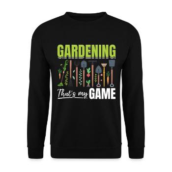Gardening that's my game - Funny Gardening Hobby G - Unisex Pullover - Schwarz - Vorne - Alina (178cm) & Michal (187cm)