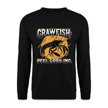 Crawfish Peel Good Inc Cajun Crawfish Seafood - Unisex Sweatshirt - black - Front - Alina (178cm) & Michal (187cm)