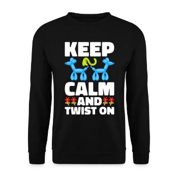 Ballon Twister Ballon Artiste Ballon Animaux - Sweat-shirt Unisexe - noir - Devant - Alina (178cm) & Michal (187cm)