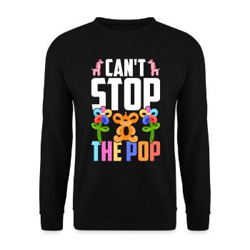 Ballon Twister Ballon Artiste Ballon Animaux - Sweat-shirt Unisexe - noir - Devant - Alina (178cm) & Michal (187cm)