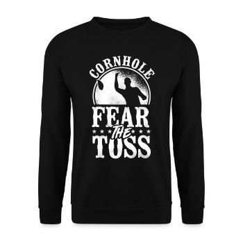 Joueur de sac de haricots de l’équipe Cornhole - Sweat-shirt Unisexe - noir - Devant - Alina (178cm) & Michal (187cm)