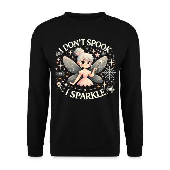 T-shirt fée d’Halloween pour filles - Sweat-shirt Unisexe - noir - Devant - Alina (178cm) & Michal (187cm)