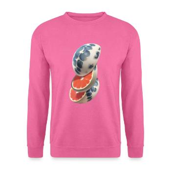 Moon Planet Earth World Space Fruit Science Fiction - Unisex Sweatshirt - pink - Front