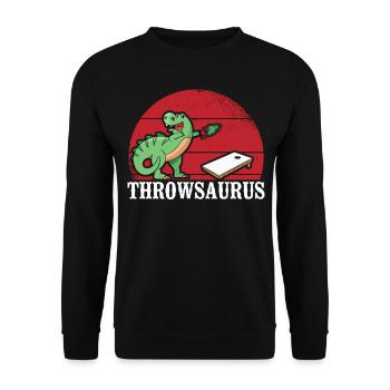 Joueur de sac de haricots de l’équipe Cornhole - Sweat-shirt Unisexe - noir - Devant - Alina (178cm) & Michal (187cm)