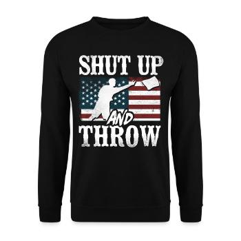 Cornhole Team Bean Bag Player - Unisex Pullover - Schwarz - Vorne - Alina (178cm) & Michal (187cm)