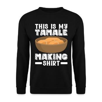 Tamale Cuisine mexicaine Tamale Lover - Sweat-shirt Unisexe - noir - Devant - Alina (178cm) & Michal (187cm)