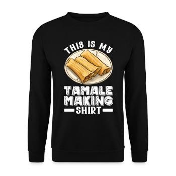 Tamale Cuisine mexicaine Tamale Lover - Sweat-shirt Unisexe - noir - Devant - Alina (178cm) & Michal (187cm)