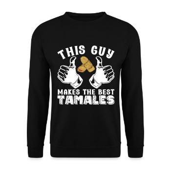Tamale Cuisine mexicaine Tamale Lover - Sweat-shirt Unisexe - noir - Devant - Alina (178cm) & Michal (187cm)