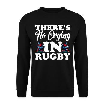 Cadeau Rugby Joueur de rugby Entraîneur de rugby - Sweat-shirt Unisexe - noir - Devant - Alina (178cm) & Michal (187cm)