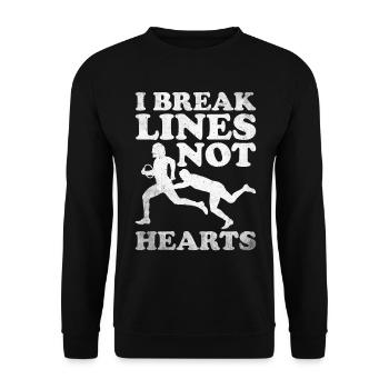 Cadeau Rugby Joueur de rugby Entraîneur de rugby - Sweat-shirt Unisexe - noir - Devant - Alina (178cm) & Michal (187cm)