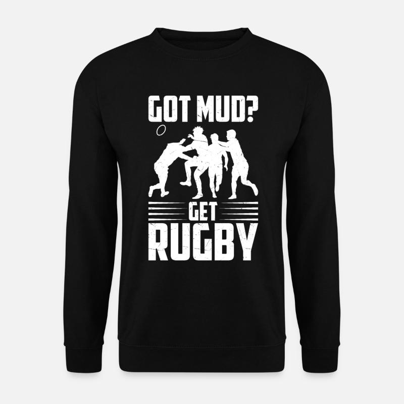 Rugby Geschenk Rugbyspieler Rugby Coach - Unisex Pullover - Schwarz