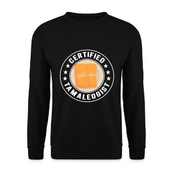 Tamale Mexikanisches Essen Tamale Liebhaber - Unisex Pullover - Schwarz - Vorne - Alina (178cm) & Michal (187cm)