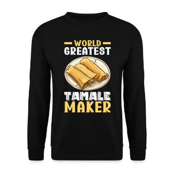 Tamale Cuisine mexicaine Tamale Lover - Sweat-shirt Unisexe - noir - Devant - Alina (178cm) & Michal (187cm)