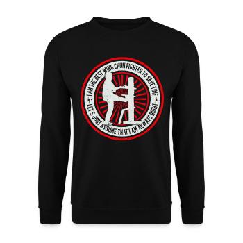 Wing Chun drôle - Je suis le meilleur combattant de Wing Chun - Sweat-shirt Unisexe - noir - Devant - Alina (178cm) & Michal (187cm)