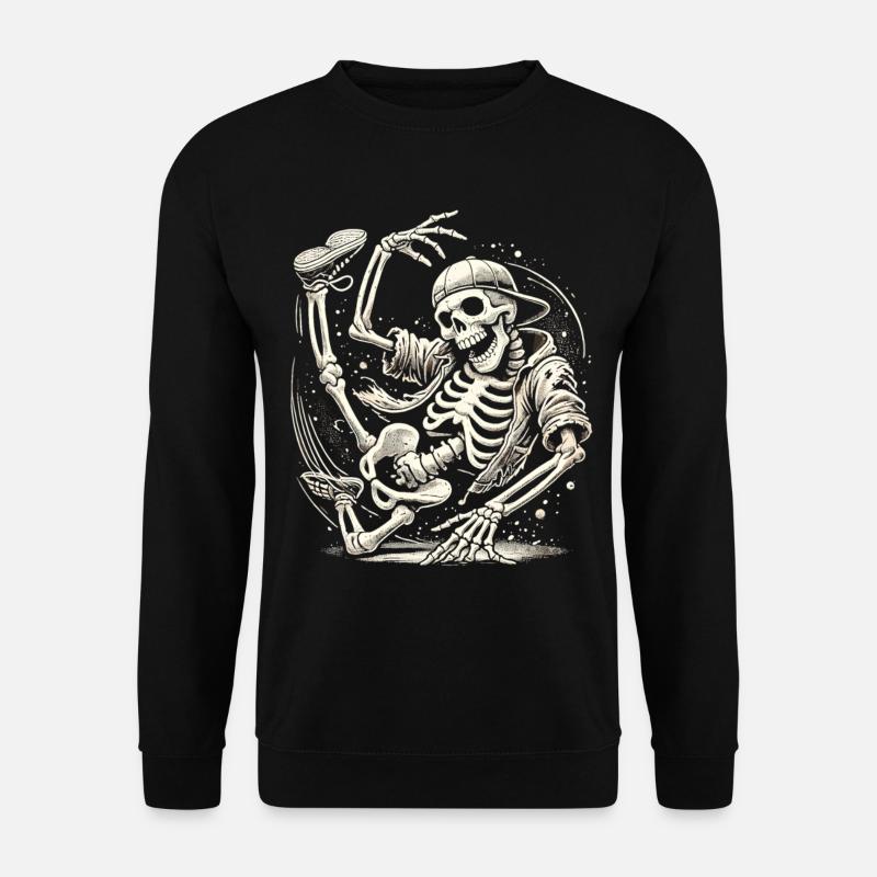 Skeleton Breakdance Master - Sweat-shirt Unisexe - noir