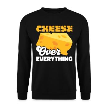 Käser Molkerei Käsemacher Milchtechnologe Käse - Unisex Pullover - Schwarz - Vorne - Alina (178cm) & Michal (187cm)