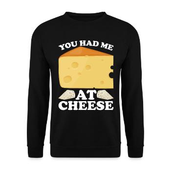 Käser Molkerei Käsemacher Milchtechnologe Käse - Unisex Pullover - Schwarz - Vorne - Alina (178cm) & Michal (187cm)
